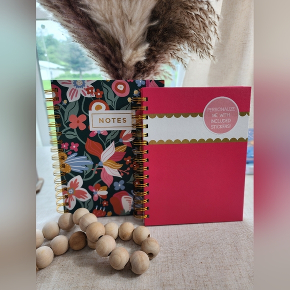 Barnes & Noble Other - Floral and Pink Spiral Notebooks